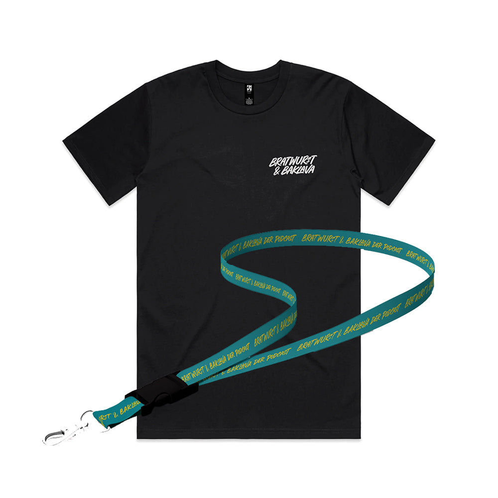 BRATWURST & BAKLAVA • T-Shirt Bundle “Bratwurst-Rezept” • schwarz 